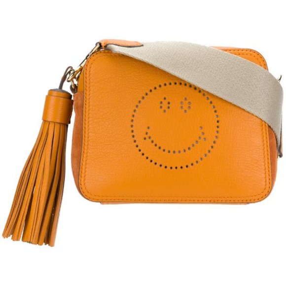 Anya Hindmarch Handbags - ANYA HINDMARCH Smiley Circus leather crossbody bag